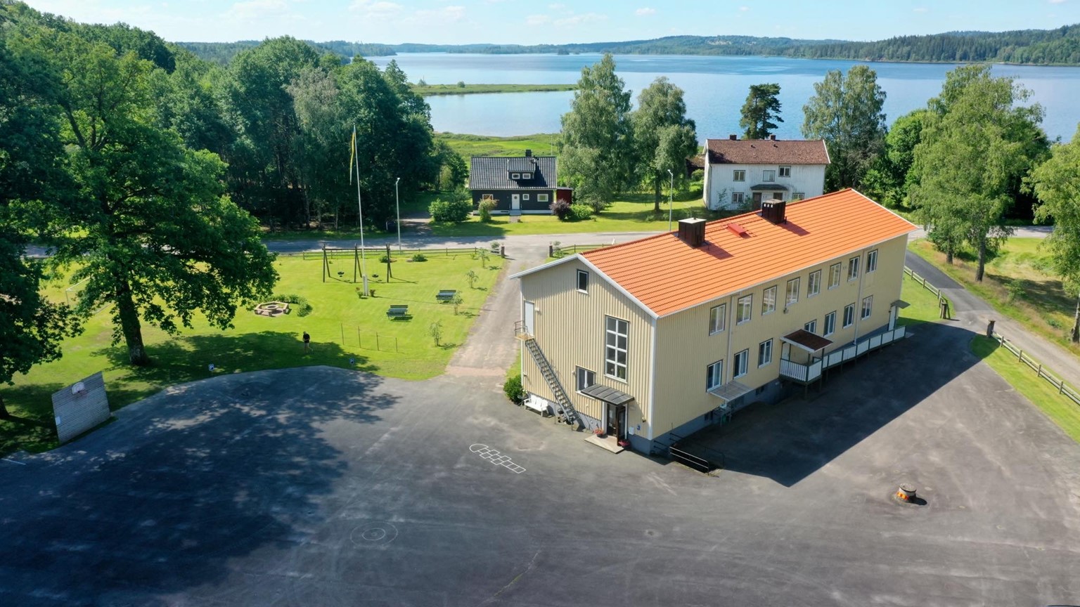 View over the garden